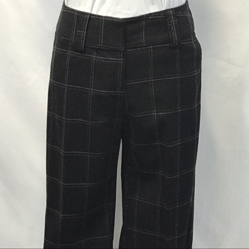 Made in Heaven Pinstripe Trousers Black/White Sz 6
